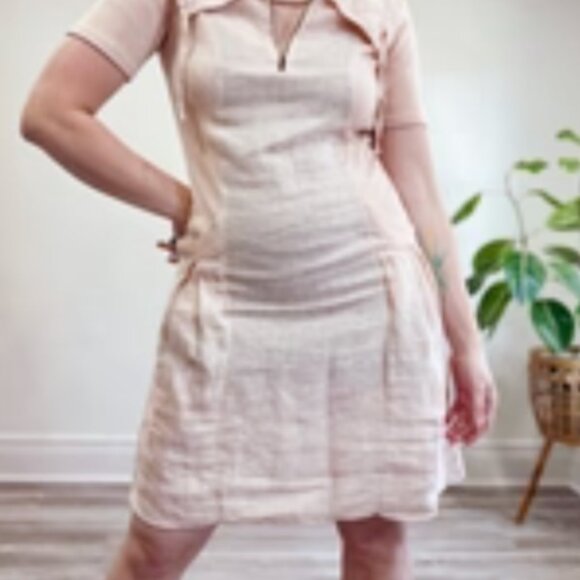 Pistache linen dress - Picture 6 of 6
